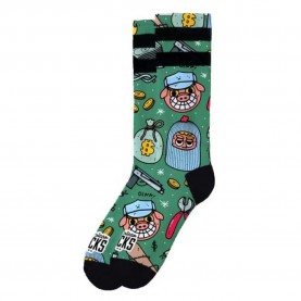 чорапи,дамски,чорапи,american,socks,heist,havoc,socks,green,(green,blue,red)