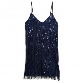 рокля,дамски,поли,и,рокли,superdry,fringe,sleeveless,short,dress,blue