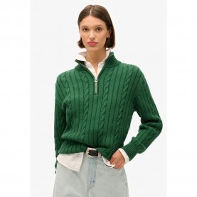блуза,дамски,пуловери,дамски,плетени,дрехи,superdry,rugby,henley,sweater,forest,green,(green)