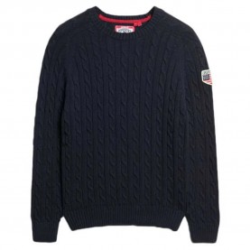 блуза,дамски,пуловери,дамски,плетени,дрехи,superdry,slouchy,cable,sweater,blue