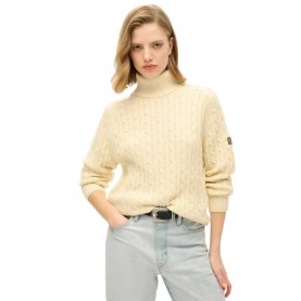 блуза,дамски,пуловери,дамски,плетени,дрехи,superdry,w6110614a,high,neck,sweater,natural,white,(beige)