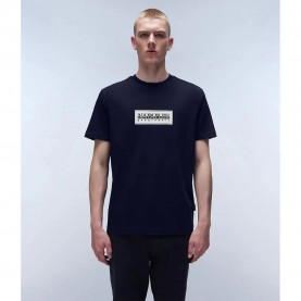 тениска,мъжки,тениски,napapijri,box,logo,short,sleeve,t,shirt,blue,(blue,marine)