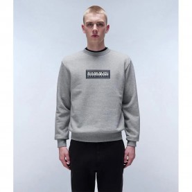 блуза,мъжки,пуловери,napapijri,box,logo,sweatshirt,grey,(medium,grey,melange)