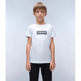 тениска,детски,тениски,napapijri,chamois,short,sleeve,t,shirt,bright,white,(white)
