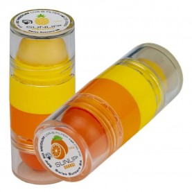 козметика,за,защита,от,слънце,belsun,sunlip,fp,20,3.2ml*2,orange,+,pineapple,lip,stick,clear,(multicolor)