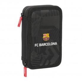 канцеларски,принадлежности,safta,fc,barcelona,double,pencil,case,black,1,(black)