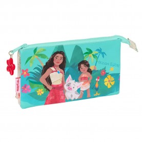 канцеларски,принадлежности,safta,vaiana,triple,pencil,case,multicolor,(blue)