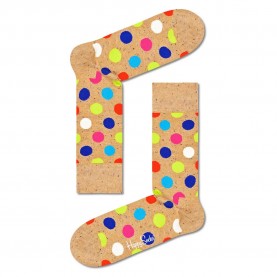 чорапи,мъжки,чорапи,happy,socks,big,dot,socks,brown,(beige,dots)