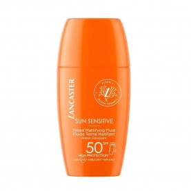 козметика,за,защита,от,слънце,lancaster,sun,sensitive,tinted,mattifying,fluid,spf50,sunscreen,orange