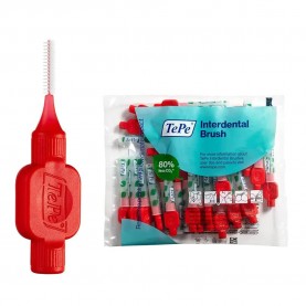 хигиена,аксесоари,tepe,extra,soft,0.5mm,interdental,brush,25,units,clear,(red)