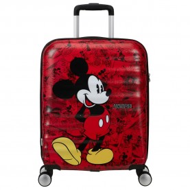 куфари,american,tourister,wavebreaker,disney,spinner,55,20,tsa,36l,trolley,bag,red