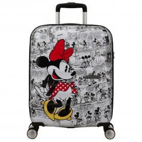 куфари,american,tourister,wavebreaker,disney,spinner,55,20,tsa,36l,trolley,bag,minnie,comics,white,(multicolor)