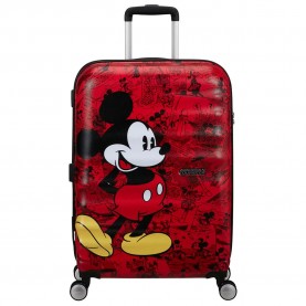 куфари,american,tourister,wavebreaker,marvel,spinner,67,24,tsa,64l,trolley,bag,mickey,comics,red,(red)