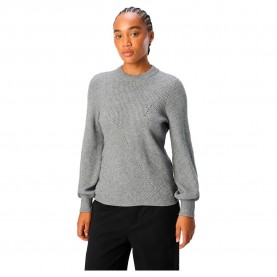 блуза,дамски,пуловери,дамски,плетени,дрехи,object,ditte,re,sweater,medium,grey,melange,(grey)
