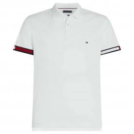 мъжки,блузи,с,яка,tommy,hilfiger,flag,cuff,short,sleeve,polo,white