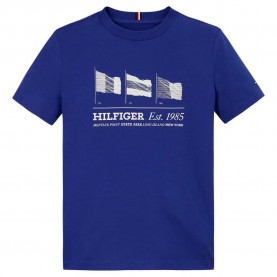 тениска,детски,тениски,tommy,hilfiger,waving,flag,short,sleeve,t,shirt,wedge,blue,(blue)