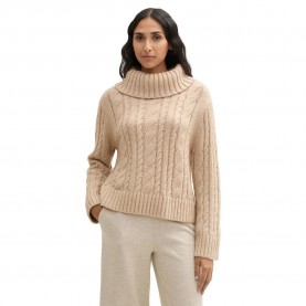 блуза,дамски,пуловери,дамски,плетени,дрехи,tom,tailor,knit,cable,sweater,beige