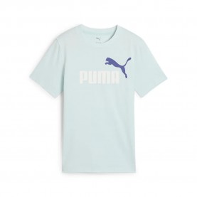 тениска,детски,тениски,puma,ess,2,color,nº1,logo,short,sleeve,t,shirt,blue,(peaceful,blue)