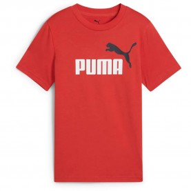 Тениска Puma Ess 2 Color Nº1 Logo short sleeve T-shirt - Red Fire (Red) тениска,детски,тениски,puma,ess,2,color,nº1,logo,short,sleeve,t,shirt,red,fire,(red)