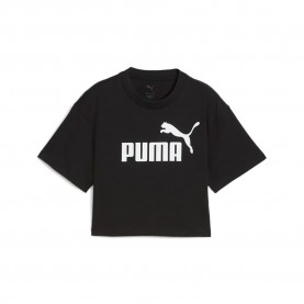 тениска,детски,тениски,puma,ess,nº1,logo,short,sleeve,t,shirt,black,(black)