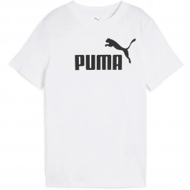 тениска,детски,тениски,puma,ess,nº1,logo,short,sleeve,t,shirt,white