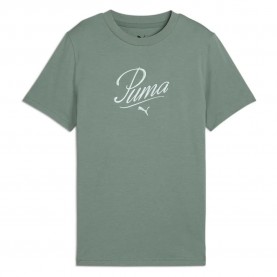 тениска,детски,тениски,puma,ess,script,short,sleeve,t,shirt,green,moon