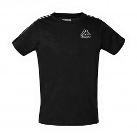 тениска,детски,тениски,kappa,8032m0048,short,sleeve,t,shirt,black,(black,white)
