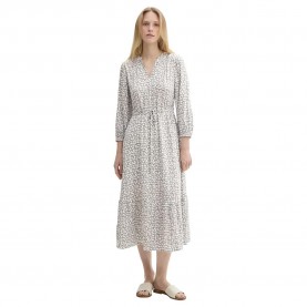 рокля,дамски,поли,и,рокли,tom,tailor,feminine,details,3,4,sleeve,midi,dress,grey