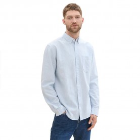 риза,с,дълъг,ръкав,мъжки,ризи,tom,tailor,oxford,long,sleeve,shirt,white,light,blue,stripe,(white)