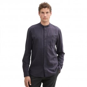 риза,с,дълъг,ръкав,мъжки,ризи,tom,tailor,structured,long,sleeve,shirt,navy,herringbone,structure,(grey)