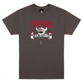 тениска,мъжки,тениски,thrasher,monster,gram,short,sleeve,t,shirt,brown,(charcoal)