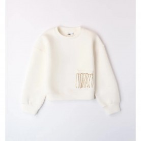 Блуза Ido 4A911 sweatshirt - White (Off White) блуза,детски,блузи,ido,4a911,sweatshirt,white,(off,white)