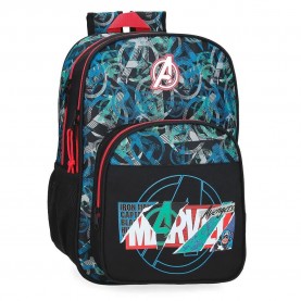 юношеска,раница,раници,marvel,shield,40,cm,junior,backpack,black