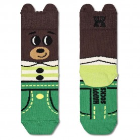 чорапи,детски,чорапи,happy,socks,bear,crew,socks,green,brown,(brown)