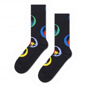 чорапи,мъжки,чорапи,happy,socks,beatles,bright,spot,crew,socks,black,(black)