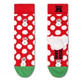 чорапи,детски,чорапи,happy,socks,big,dot,snowman,crew,socks,red