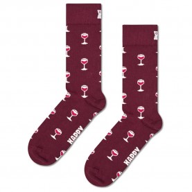 чорапи,мъжки,чорапи,happy,socks,glass,of,wine,crew,socks,red,(dark,red)
