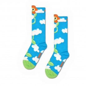 чорапи,детски,чорапи,happy,socks,growing,flower,long,socks,blue,(turquoise)