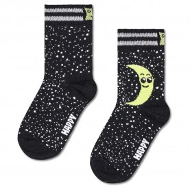 чорапи,детски,чорапи,happy,socks,half,moon,crew,socks,black,(black)
