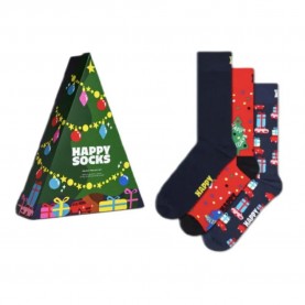 чорапи,мъжки,чорапи,happy,socks,holiday,tree,gift,set,crew,socks,3,pairs,green