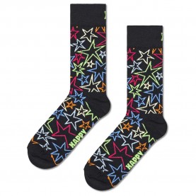 чорапи,мъжки,чорапи,happy,socks,mega,star,crew,socks,black