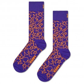 чорапи,мъжки,чорапи,happy,socks,mega,star,crew,socks,purple,(purple)