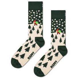 чорапи,мъжки,чорапи,happy,socks,santa,on,the,way,crew,socks,beige,(dark,green)
