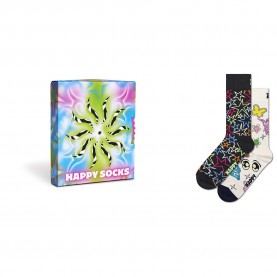 чорапи,мъжки,чорапи,happy,socks,spinning,wheel,gift,set,crew,socks,2,pairs,white,black,(white)
