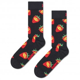 чорапи,мъжки,чорапи,happy,socks,strawberry,fresh,crew,socks,black,(black)