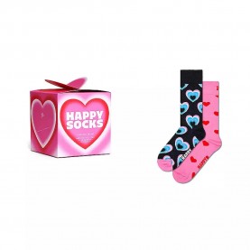 чорапи,мъжки,чорапи,happy,socks,valentine’s,gift,set,crew,socks,2,pairs,black,pink,(pink)