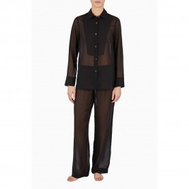 пижама,дамски,пижами,emporio,armani,164876,4f241,long,sleeve,pyjama,brown
