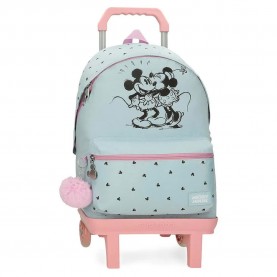 Disney Mickey Y Minnie Kisses trolley bag - Blue (Blue) куфари,disney,mickey,y,minnie,kisses,trolley,bag,blue,(blue)