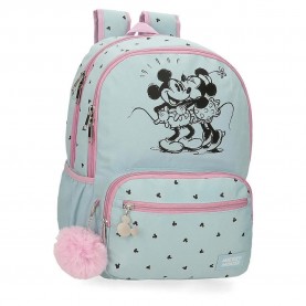 юношеска,раница,раници,disney,mickey,y,minnie,kisses,junior,backpack,blue