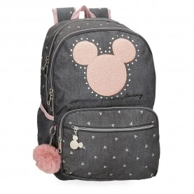 юношеска,раница,раници,disney,mickey,studs,junior,backpack,black,grey,(black)